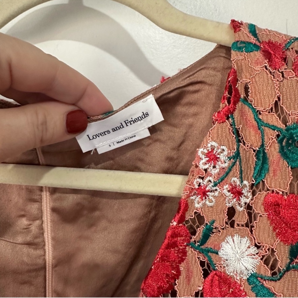 Revolve Lovers and Friends Vira Dress in Dark Nude - Picture 10 of 13